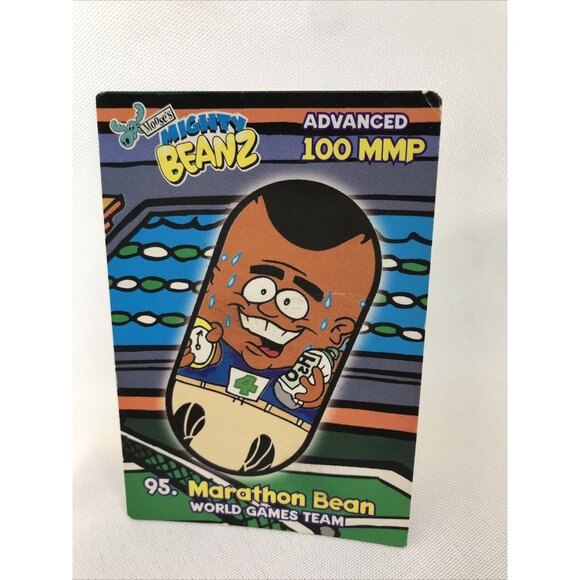 2003 Mighty Beanz #95 MARATHON CARD SERIES 2 (NO BEAN) World Game Team - Picture 1 of 7
